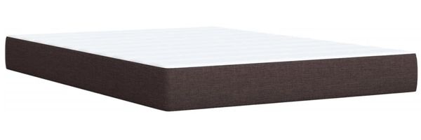 vidaXL Boxspringbett mit Matratze Dunkelbraun 160x200 cm Stoff 3288235 Bild 9