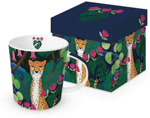 PPD Tasse Cheetah Leopard Porzellanbecher mit Geschenkkarton 0,3 L, 1-tlg.
