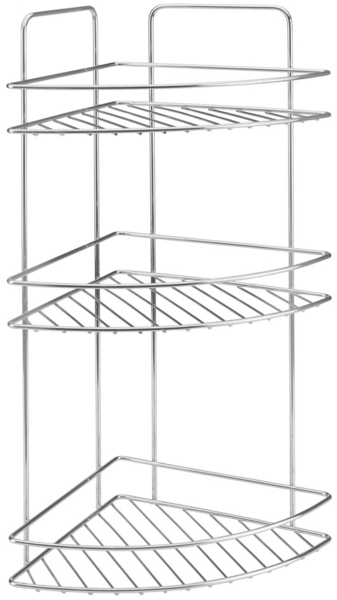 METALTEX 403315000 Reflex LUXY 3-etagiges Eckregal 23 x 23 x 53 cm Chrometherm