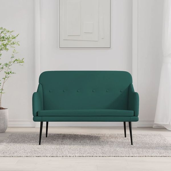 vidaXL Sitzbank Dunkelgrün 110x76x80 cm Stoff 351487