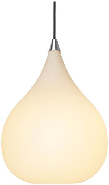 Halo Design No. 407931 LED Pendelleuchte DROPS, opal-alu gebürstet Ø 30