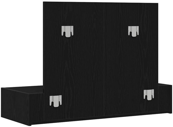 vidaXL Schminktisch mit Spiegel Schwarz 100 x 40 x 70 cm Holzwerkstoff 865209 Bild 8