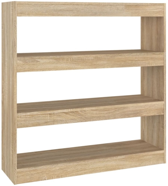 vidaXL Bücherregal/Raumteiler Sonoma-Eiche 100x30x103 cm 811748