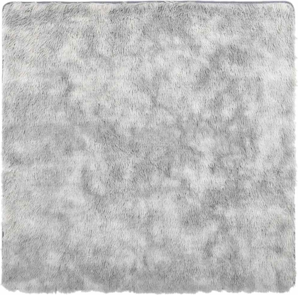 vidaXL Teppich Shaggy Hochflor NAVARRA Hellgrau 200x200 cm Polyester 4102882