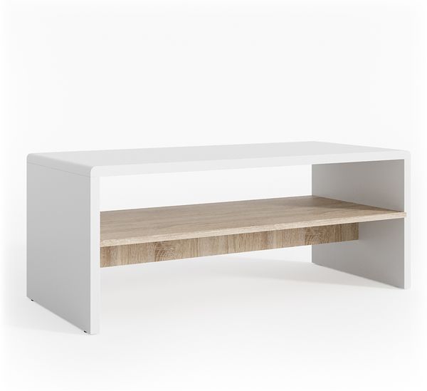 Couchtisch Weiß/Sonoma 99.6 x 39.8 cm Vicco