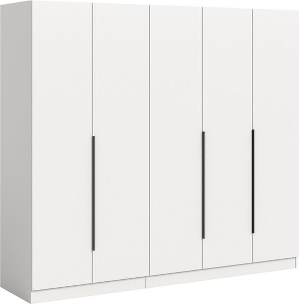 Home affaire Schrank-Set Skarde moderner Kleiderschrank Schlafzimmerschrank, (1-St, wähle deine beste Schrank Kombination), Skarde Kleiderschrank 200 cm, 2 Kleiderstangen und 5 Böden