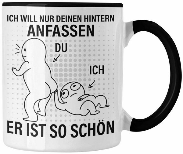 Trendation Tasse Trendation - Valentinstag Tasse Geschenk Freundin Hintern Anfassen Lus