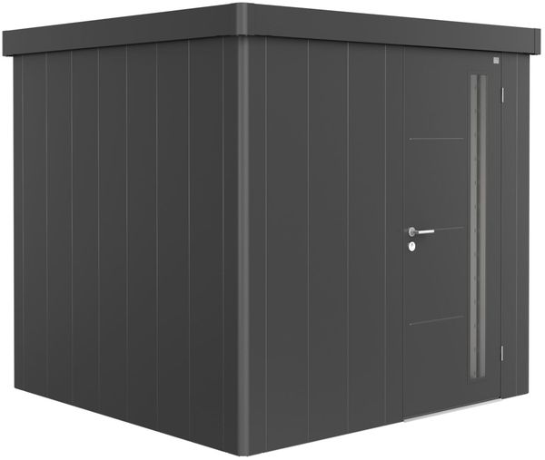 Biohort Gerätehaus Neo, 2B: 236 x 236 x 222 (b x t x h) cm, dunkelgrau-metallic