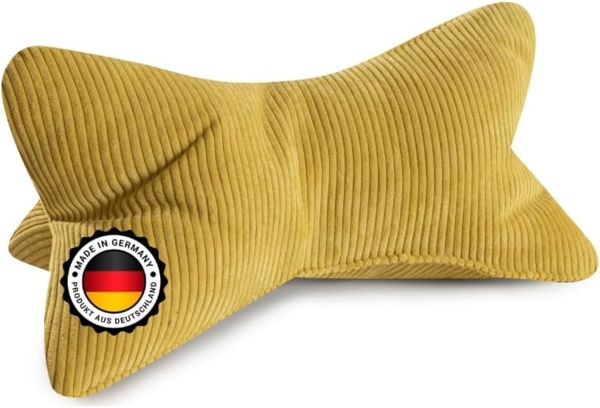 BONVIONN Leseknochen SELMA - ca. 42 x 22 cm Cord Look gelb