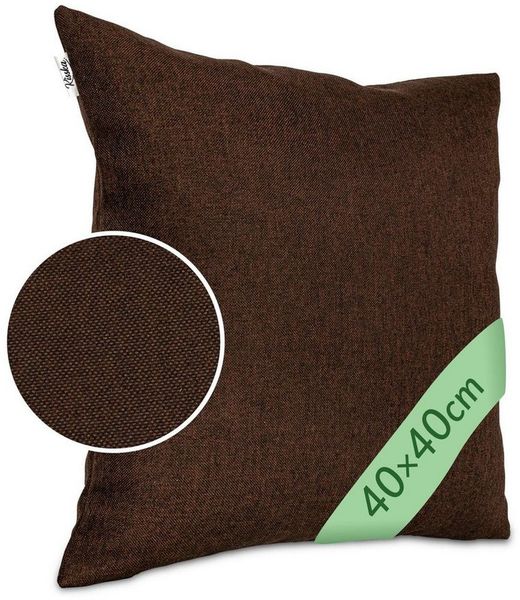 Kisska Dekokissen Kissenhülle TIZI MIT oder OHNE Füllung Kissenbezug Zierkissen, Kissenüberzug - Kissenhusse ohne Füllung 50x30 cm Tizi Leinen-Optik