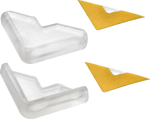 Hettich Eckenpuffer Kunststoff 30 x 30 x 8,5 mm selbstklebend transparent