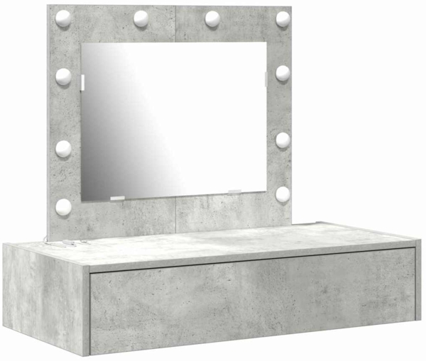 vidaXL Schminktisch mit Schubladen Grau 83 x 40 x 70 cm Holzwerkstoff 865229