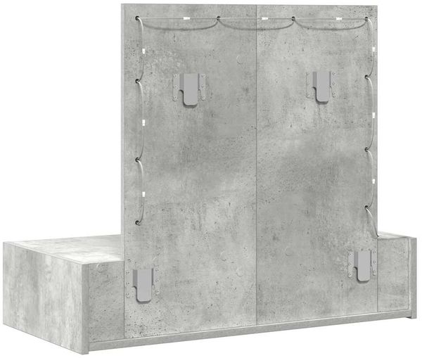 vidaXL Schminktisch mit Schubladen Grau 83 x 40 x 70 cm Holzwerkstoff 865229 Bild 7