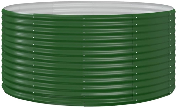 vidaXL Garten-Hochbeet Grün 140 x 140 x 68 cm Verzinkter Stahl 319088