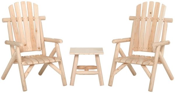 vidaXL 3-tlg. Garten-Lounge-Set Massivholz Fichte 3185511