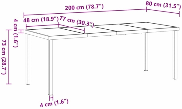 vidaXL Garten Essgruppe 9 pcs Grau Poly-Rattan 3380504 Bild 10