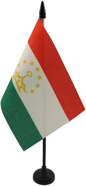 AZ FLAG - Tischflagge Tadschikistan - 15x10 cm - Tadschikische Tischfahne 10x15 Cm - Flaggen