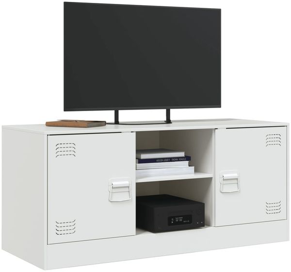 vidaXL TV-Schrank Weiß 99x39x44 cm Stahl 841690 Bild 4