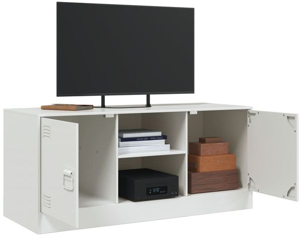 vidaXL TV-Schrank Weiß 99x39x44 cm Stahl 841690 Bild 5