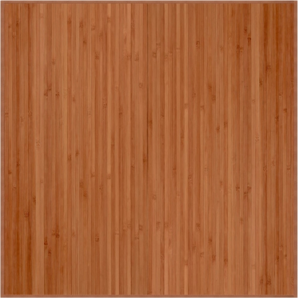 vidaXL Teppich Quadratisch Braun 100x100 cm Bambus 376938