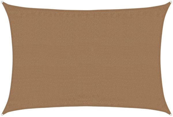 vidaXL Sonnensegel 160 g/m² Taupe 3,5x4,5 m HDPE 311406