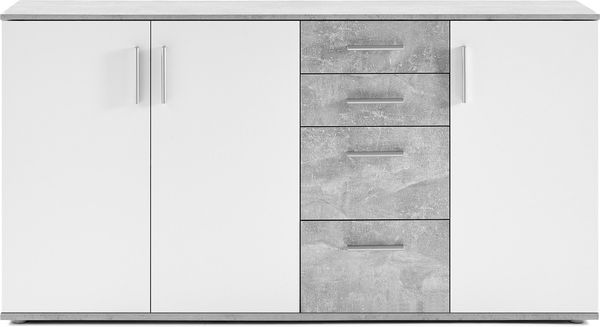 Kommode >Freida< (B/H/T 160 x 82 x 35 cm) in Beton - 160x82x35cm (BxHxT) Bild 3