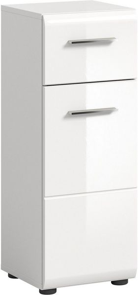 INOSIGN Unterschrank Florenz, Höhe 80 cm, 1 Tür, 1 Schubkasten Türanschlag wechselbar, hochwertige MDF Front, Badschrank, Bad