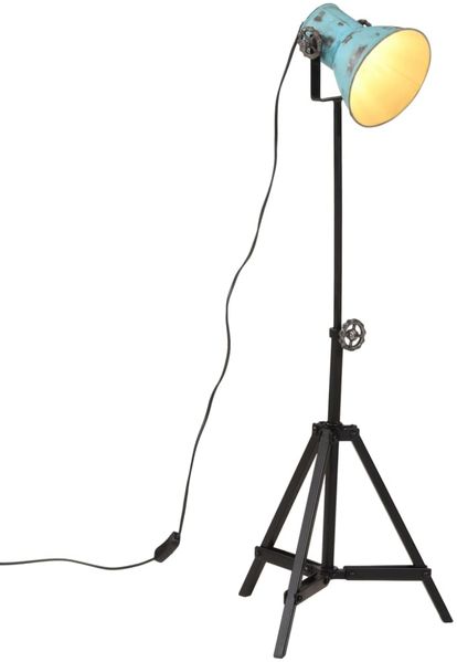 vidaXL Stehleuchte 25 W Blau 35x35x65/95 cm E27 371874