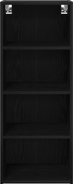 vidaXL Hängeschrank Riga Schwarz Eichen-Optik 40 x 29,5 x 100 cm 884467 Bild 4