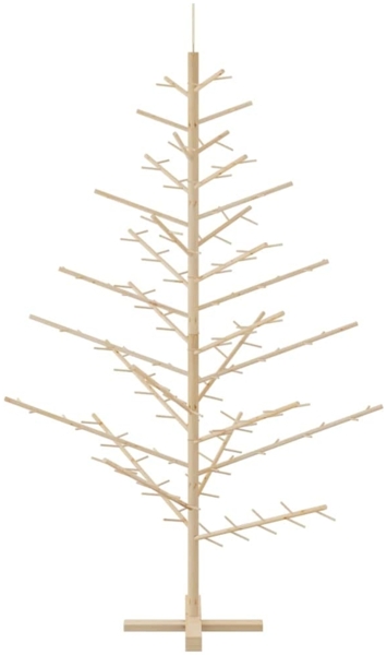 vidaXL Holz Weihnachtsbaum mit Ständer Natur 180 cm Massivholz Kiefer 42018057 Bild 6