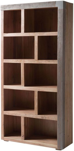 Standregal Akazie 100x35x204 beige lackiert Amsterdam #121