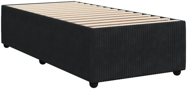 vidaXL Boxspringbett mit Matratze Schwarz 90x190 cm Samt 3289916 Bild 9