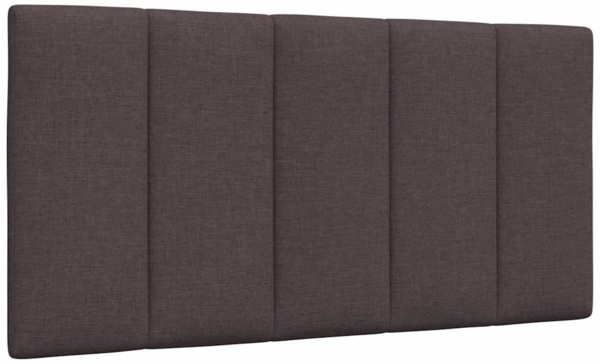vidaXL Bettgestell ohne Matratze "Hanko" Dunkelbraun 100x200 cm Stoff 3310373 Bild 6