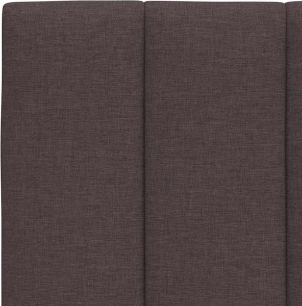 vidaXL Bettgestell ohne Matratze "Hanko" Dunkelbraun 100x200 cm Stoff 3310373 Bild 10