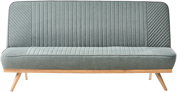 Schlafsofa 2-Sitzer KALFAFEL Stoff Grün