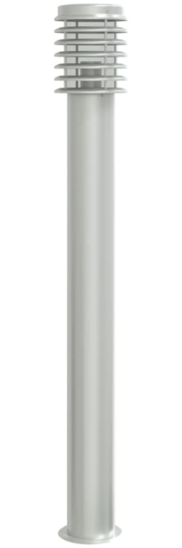 vidaXL Wegeleuchte Silbern 110 cm Edelstahl 4006359