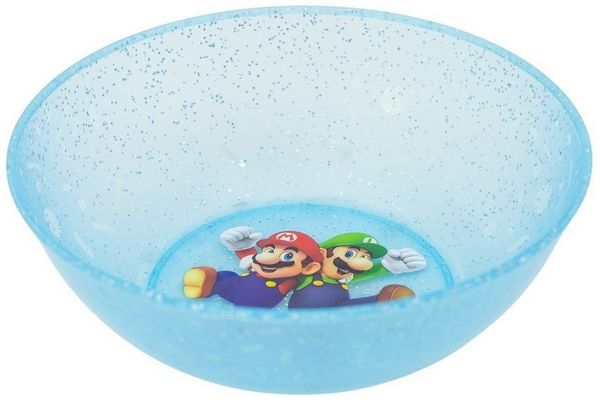 Super Mario Brotschale Set 4 teilig Polypropylen für Zuhause Kindergarten und Ausflug, (Spar-Set, 4-tlg)