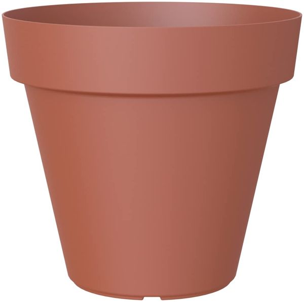 Artevasi Capri-Topf, Runder Plastiktopf, 35cm, Farbe: Terrakotta