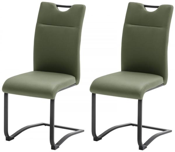 2 x Stuhl Zapara olive Freischwinger