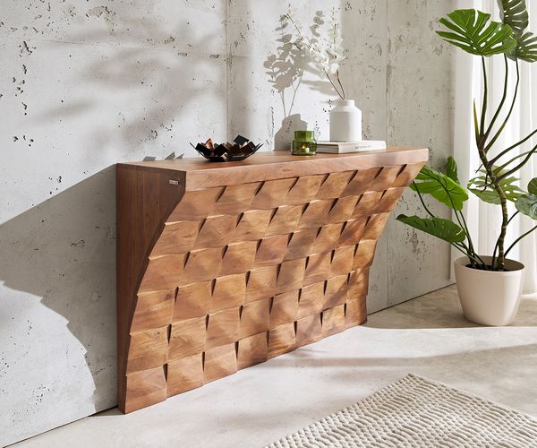 Konsole Eremos 120x35 cm Akazie Natur
