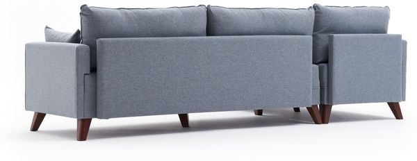 Ecksofa, 'Bella', 85 x 165 x 275, Blau Bild 9