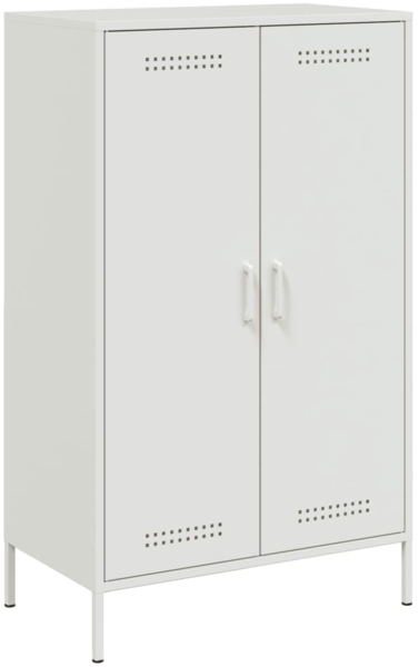 vidaXL Highboard Weiß 68x39x113 cm Stahl 842969