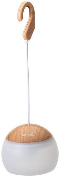 Skandika LED Gartenleuchte Campinglampe Tufjord, aufladbar, Zeltlampe, hängend, 3 Lichtmodi, 180 - 200 Lumen, 3000 K Warmweiß, Akku 2000 mAh, Micro-USB Anschluss