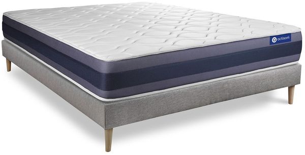 Actimemo morpho matratze 180x190 cm + Bettgestell mit lattenrost - Dicke : 24cm - Memory-schaum - H3 Bild 2