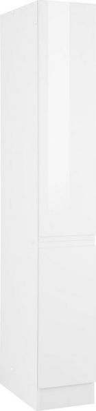 KOCHSTATION Apothekerschrank KS-Virginia 200 cm hoch 30 cm breit, 2 Auszüge mit 5 Ablagen, griffloses Design