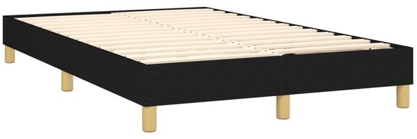 vidaXL Boxspringbett mit Matratze Schwarz 120x200 cm Stoff, Härtegrad: H2 [3144161] Bild 4
