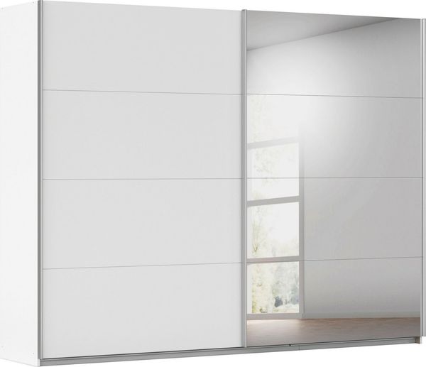 INOSIGN BY RAUCH Schwebetürenschrank Kleiderschrank Schrank Garderobe Schlafzimmerschrank THANOS (in 3 verschiedenen Ausstattungen BASIC/CLASSIC/PREMIUM) Optional mit Spiegel, Metall-Griffleisten alufarben MADE IN GERMANY