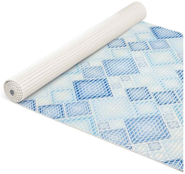 ANRO Schaum-Badematte Anti-Rutsch-Matte Weichschaummatte Badezimmer Entspannung, Höhe 5 mm, strapazierfähig, Drainage Effekt, Rillen, wasserdurchlässig, rutschhemmend, pflegeleicht, Weich, Rutschfest, Rutschhemmend, Schnelltrockend, mit Drainagelöchern...