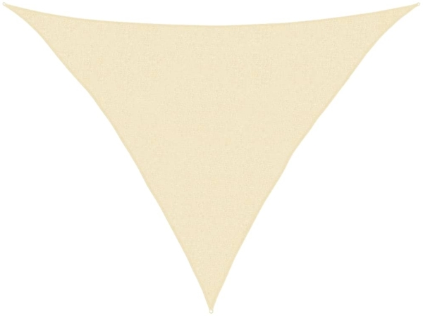vidaXL Sonnensegel 160 g/m² Cremeweiß 2,5x2,5x3,5 m HDPE 311196