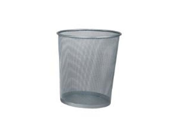Papierkorb 19 l Ø291x356 mm Silber (Stk.)